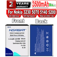 HSABAT 3500mAh BL-5B High Quality Battery for Nokia 3230/5070/5140/5140i/5200/5300/5500/6020/6021/6060 etc Phone Battery