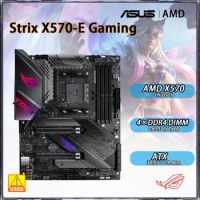 ASUS ROG STRIX X570-E Gaming The motherboard adopts AMD X570 chipset Socket AM4 DDR4 128GB PCI-E 4.0 2×RJ45 For Ryzen 5 5600 CPU