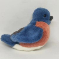 Cute~Gemezz Boneka Burung Merk Douglas Penghisap Madu/Willow Tit/Tledekan (XS) - Biru