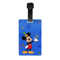 Custom Mickey Mouse Luggage Tag Privacy Protection Baggage Tags Travel Bag Labels Suitcase