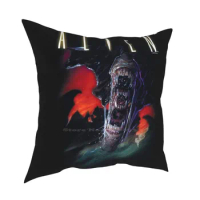 Alien Queen Funny Cute Decor Square Pillowcase Covenant Alien Movie Aliens Dark Souls Horror Nerd Nostromo Video Game Film Geek