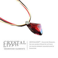 新光飾品-紅色魅影潮流水晶項鏈