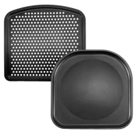 Air Fryer Tray Replacement Cooking Trays Removable Mesh Cooking Rack Stainless Instant Vortex Pot Accessories For Fried Chicken