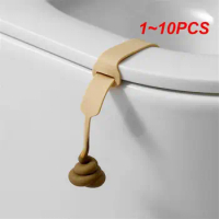 1~10PCS Seat Handle Holder Lid Lift Convenient Cover Handle Stool Shape Silicone Toilet Supplies Toilet Lid Lift Tool