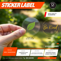 Cetak Sticker Logo Premium | Transparan | Silver | Gold | Chromo