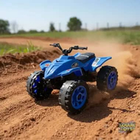 Motor ATV Mainan Anak Manual Tanpa Baterai Dorong Maju Mundur Plastik Kokoh Panjang 19 CM Hijau