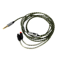 Replacement Audio Cable WITH MIC For Audio Technica ATH-IM04 ATH-IM03 ATH-IM02 ATH-IM01 ATH-IM50 IM70