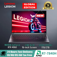 Lenovo Legion R7000P Esports Gaming Laptop AMD Ryzen 7 7840H 16 Inch 16G/32G RAM 1T SSD RTX 4060 2.5K 165Hz 2023 Game Notebook