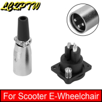 Battery Charger Port 3Pin Connector For Scooter E-Wheelchair Innuovo/Wisking Charging Plug Socket Charger Interface Cable Wire