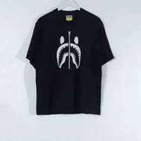 Kaos BAPE SHARK WGM OLIVE GREEN BLACK TSHIRT 100% ORIGINAL XL