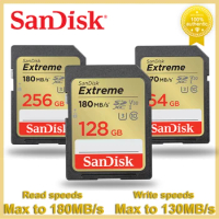 SanDisk Memory Card Extreme SD Card 32GB 64GB 128GB 256G 512G SD UHS-I C10 U3 V30 4K Flash Card For Camera Memory Cards Newets