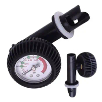 Black Air Thermometer For Inflatable Kayak Raft Boat Surfing Stable Performance Pressure Gage Inflator Gauge Meter Tester