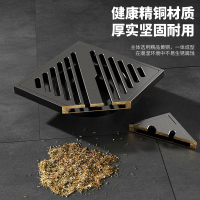 免運 地漏 落水頭 防臭地漏 地漏芯 水孔蓋 集水槽 排水孔座槍灰色地漏全銅防臭器衛生間淋浴房下水道長條隱形浴室洗衣機廁所特惠/開立發票Z1010