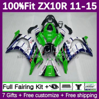 Injection green blue Fairing For KAWASAKI NINJA ZX-10R ZX 10 R 10R 113No.64 ZX10R 11 12 13 14 15 2011 2012 2013 2014 2015 Body