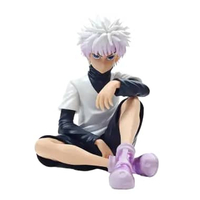 Killua Zoldyck Gon Freecss Hisoka Sitting Hunter x Hunter Action Figure PVC Killua Zoldyck