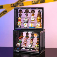 Container Display Box Storage Blind Acrylic For Pop-mart Figures Transparent Cabinet Doll Dust-proof Stand Upgrade Model