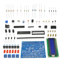 Capacitor Tester DIY Kit Set Digital LCD Display Inductance Meter Frequency Component Tester 0.1μH-1H Component Tester Capacitor