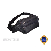 Tas pinggang kulit garut Tas Selempang kulit tas Waistbag pria Kulit sapi asli/ Tas Selempang Kulit