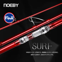 NOEBY Fishing Rod Surf 397BX 428BX 3 Section Fuji Parts Carbon Surf Fishing Rod Sinker 100-260g JAPAN Long Casting Surf Rods
