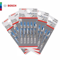 Bosch 5pcs Original Reciprocating Jig Curved Saw Blade Cutting Tool Fittings For Cutting Wood Thin Metal Chainsaw DIY Tools