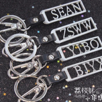 The Untamed Wang Yibo Sean Xiao Zhan BJYX Keychain Pendant Bag Backpack Pendant Letter Tag Fans Gift