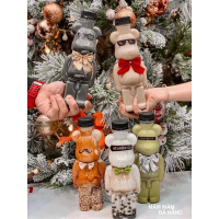 CHAI NHỰA GẤU BEARBRICK đựng trà sữa - 500ML