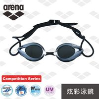 【arena】日本製 競賽款 防霧 炫彩鍍膜 泳鏡 防水 男女通用(AGL1900E)