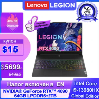 Lenovo Legion Y9000K 2023 Esports Laptop i9-13980HX RTX 4090 64G RAM 2T SSD 3.2k 165Hz LED Screen 16-inch Game Notebook PC