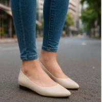 Onar Street - Nora Flat Shoes Wanita Balet Polos Sol Karet