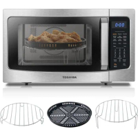 Microwave Oven, 4-in-1 Countertop, Smart Sensor, Convection, Air Fryer Combo, 13.6" Turntable, 1.5 Cu Ft, 1000W, Microwave Oven