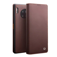 Luxury Flip Genuine Leather Cover For Huawei Mate30 Pro Business Card Slots Wallet Pocket Real Cowhide Leather Protection Case