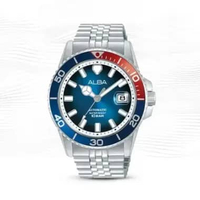 Alba Automatic AU4051X1 "PEPSI" Blue Dial Jam Tangan Pria