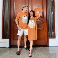 kaos dress keluarga ayah ibu anak burung hantu owl bulat