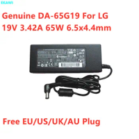 Genuine DA-65G19 19V 3.42A 65W DA-65F19 AC Adapter For LG R400 R410 S530 34UM67 M2280D M2380DF PA-1650-68 LCD Monitor Charger