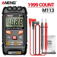 Multimeter Digital, ANENG M113 AC / DC, Saiz Mini, RMS Benar, Penguji Voltan Arus, 1999 Kiraan, Alat