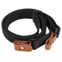 Tactical Leather Gun Rope Gun Sling Adjustable Outdoor Hunting Rifle Sling Belt Strap Airsoft Sling Hunting Accessorues