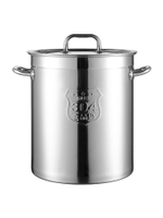 湯桶 304不鏽鋼桶加厚商用湯桶帶蓋大容量油桶家用儲水桶鹵水桶大湯鍋