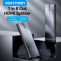 2024Vention HDMI Splitter 1 In 8 Out Adapter 4K 60Hz HDMI 2.0 1X8 Switcher พร้อมแหล่งจ่ายไฟสำหรับทีวี X PS4เครื่องเล่น Blu-Ray HD WireQQE85