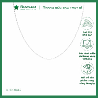 Dây chuyền bạc Ammie bi khắc nhỏ - ROWLER