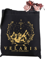 WCGXKO Velaris The City of Starlight ACOTAR Book Lover Canvas Tote Bag Book Bag