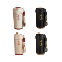 【野一夏】智能顯溫隨行保溫杯450ml 316不鏽鋼 陶瓷(保溫保冷 隨行咖啡杯 隨身杯)