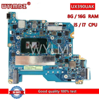 UX390UAK i5-7200/i7-7500CPU 8GB/16GB RAM notebook Mainboard REV1.2 For Asus UX390U UX390UA UX390UAK zenbook Motherboard