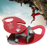 Climbing Rope Grab 11 To 12.5mm Rope Self Braking Stop Grip Clamp Red Fall Protection Equipment