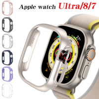 Case for Apple Watch Ultra 49mm Protective Bumper Hard PC Matte Frame Case for iwatch Series 7/8/6/5/4 41mm 45mm 44mm 40mm Cover