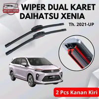 Wiper Double Blade 2 Karet Model Frameless Untuk Mobil Daihatsu Xenia Tahun 2021-Sekarang Sepasang K