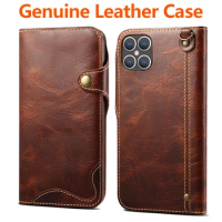 Genuine Leather Wallet Case for iPhone 14 Pro Max Luxury Business Real Leather Cover for iPhone 13 Pro Max 12 Pro Phone Case