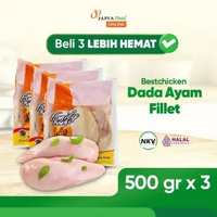 Bestchicken Dada Ayam Fillet - Dada Ayam Boneless Tanpa Kulit 500 gr - Isi 3 pack