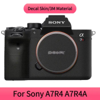 For SONY A7R4 A7R4A Decal Skin vinyl wrap film camera protection Carbon fiber sticker with leather scrub 3M full pack