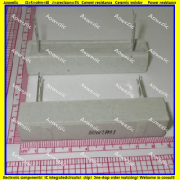 2Pcs 50W2R5J 50W 2.5 ohm +/- 5% Horizontal cement resistor 50W2.5ΩJ Cement resistance 50W2.5R 50W2.5OHM Ceramic resistor plug-in