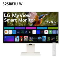 【最高折200+4%回饋】LG 32SR83U-W 31.5吋 MyView 4K IPS智慧聯網螢幕 3840x2160